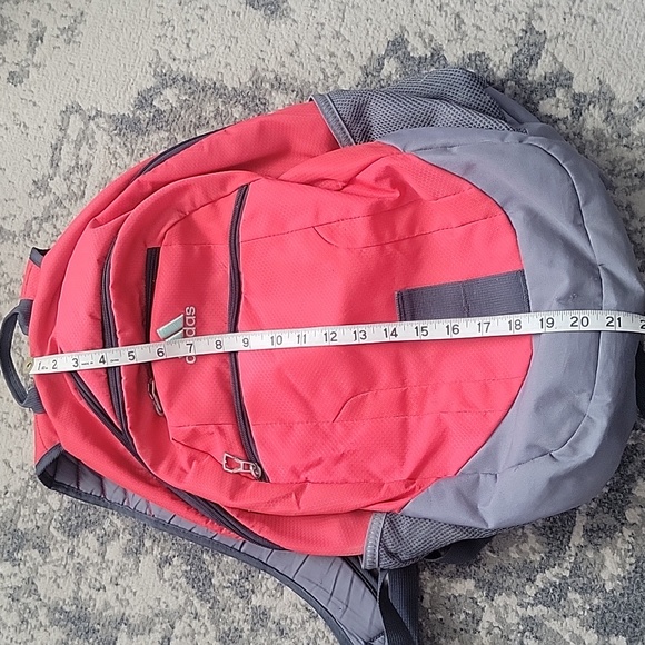 Adidas Pink and Gray Men's Backpack - Picture 8 of 8